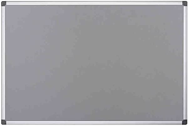 Bi-Office Aviso De Aviso Maya Marco De Aluminio De Fieltro Gris 240 X 120 Cmfa2142170