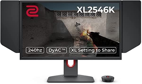 BenQ ZOWIE XL2546K Monitor Gamer 24.5" 240Hz, 1080P, 1ms, Base Reducida, Ajuste Altura e Inclinación, Menú Rápido Personalizable