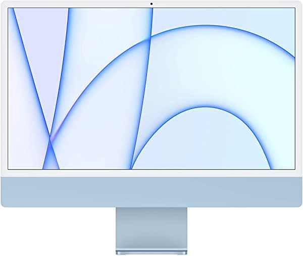 Apple Imac 2021 - 24 Pulgadas Chip Apple M1 Con Cpu De 8 Núcleos Y Gpu De 7 Núcleos 8 Gb De Ram 256 Gb Azul MJV93LL/A