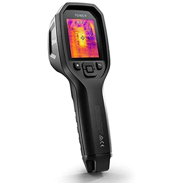 Flir Herramienta De Imágenes De Cámara Térmica Para Anomalías De Temperatura Con Láser Bullseye Almacenamiento De Imágenes De 50.000 Y Batería Recargable De Iones De Litio TG165-X