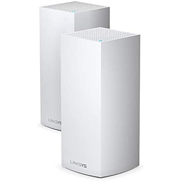 Linksys MX10600 Velop AX Whole Home WiFi 6 System Router inalámbrico y extensor 5.3 Gbps 6000 sq ft de alcance 100 dispositivos (Pack de 2)