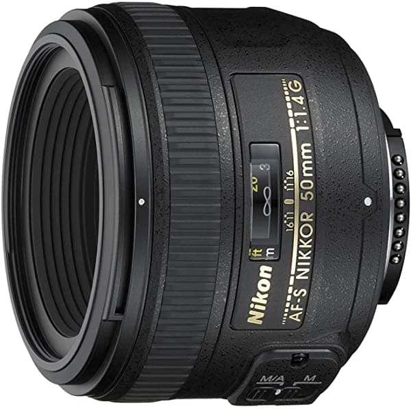 Nikon NIKKOR 50mm f/1.4G Lente con Autoenfoque para Cámaras DSLR Nikon 2180