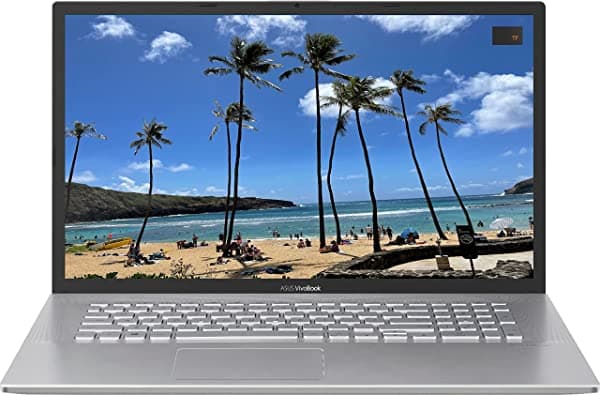 Laptop Asus Potente Vivobook 17 2021: Pantalla Hd+ Ips De 17.3 Pulgadas Intel I7-1065G7 De 4 Núcleos (Hasta 3.9 Ghz) 40 Gb De Ram Ssd Pcie De 2 Tb Gráficos Uhd Cámara Web Hdmi Wifi Usb-C Sonic Master Win10S Tf Asus-17.3-X712JA-i7