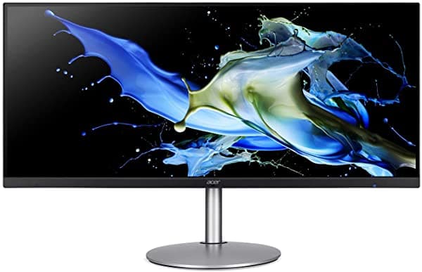 Acer Cb342Ck Smiiphzx 34" Ultrawide Qhd (3440 X 1440) Ips Zero Frame Monitor Con Amd Radeon Freesync Technology - Hdr Ready 1Ms Vrb 75Hz Refresh Silver