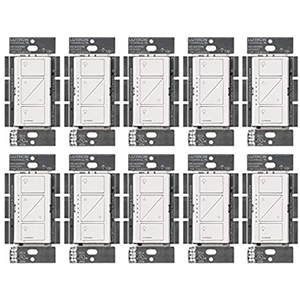 Lutron Caseta - Interruptor Inteligente De Atenuación Para El Hogar PD-6WCL-WH