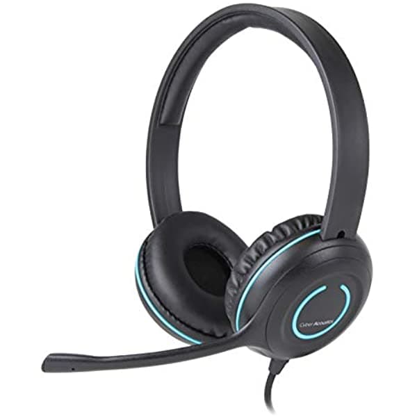 Cyber Acoustics Auriculares Estéreo Usb Con Auriculares Y Micrófono Con Cancelación De Ruido Paquete De 80 Unidades Para Pc Y Otros Dispositivos Usb En La Oficina Aula O Hogar (Ac-5008-80)