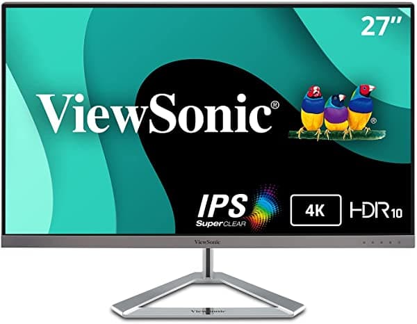 Viewsonic - Pantalla Monitor Panorámica Ips De 32 Pulgadas Sin Marco VX2776-4K-MHD