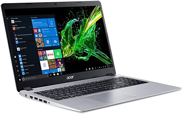 Acer Aspire 5 Computadora Portátil Delgada Pantalla Ips Full Hd De 15.6 Pulgadas Amd Ryzen 3 3200U Gráficos Vega 3 4Gb Ddr4 128Gb Ssd Teclado Retroiluminado Windows 10 En Modo S A515-43-R19L Plateado