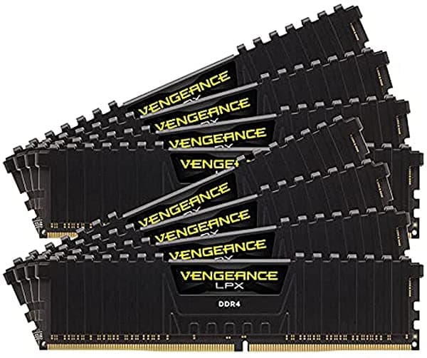 Corsair Vengeance Lpx 256Gb (8X32Gb) Ddr4 3200 (Pc4-25600) C16 1.35V Desktop Memory - Black CMK256GX4M8E3200C16