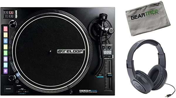 Reloop Rooop Rp-8000-Mk2 Avanzado Torque Turicable Auriculares Y Polaco Clo