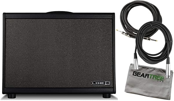Line 6 Línea 6 Powercab 112 Plus Guitarra Modelado Activo Parlante Sistema Cables Y Cloque