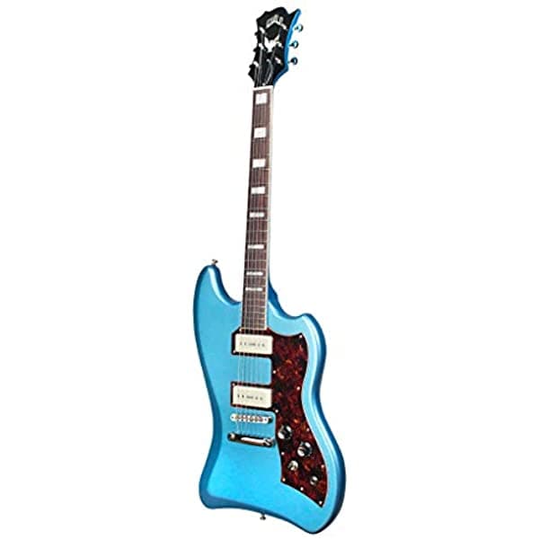 Guild Guitarra ARK St. Collection 6 Cuerdas Guitarra Eléctrica de Cuerpo Sólido Para Diestros Pelham Blue T-Bird P90 T-Bird ST P90
