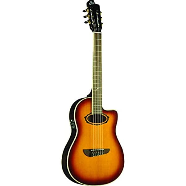 Eko One ST Series Guitarra Electroacústica de Nylon con Sistema EKO Tone, Vintage Burst 6217206