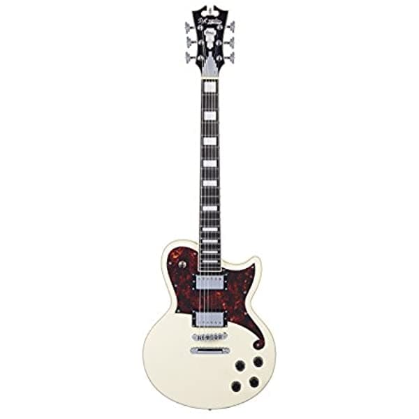D'Angelico Premier Atlantic Guitarra Eléctrica Antique White DAPATLSVWCS