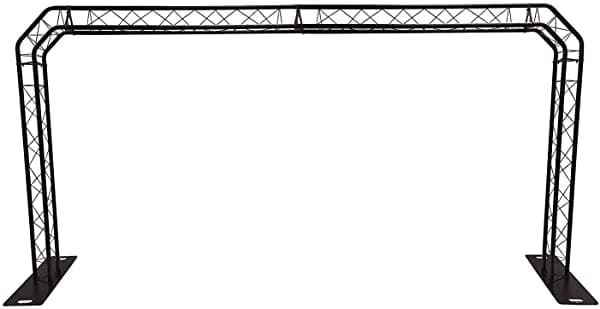 Cedarslink Black Truss - Kit De Arco De 16.5 Pies De Ancho Y 8.2 Pies De Altura Sistema De Iluminación Portátil Para Dj Arco De Metal. Capacidad De Hasta 660 Libras. Configuración Rápida/Fácil. Todo El Metal