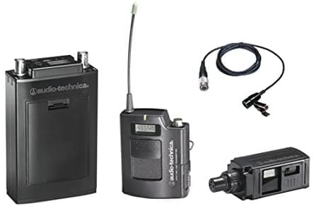 Audio-Technica ATW-1813D 1800 Serie, Sistema de Micrófono Inalámbrico UHF de Montaje en Cámara