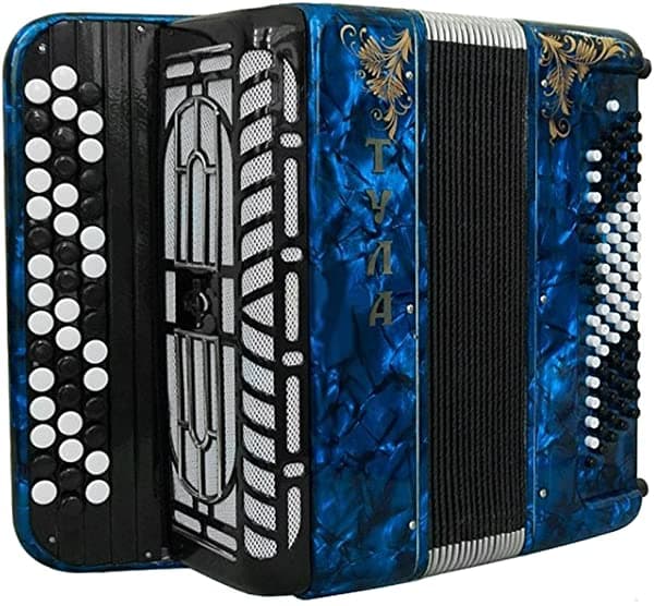 Tulskaya Garmon Brand Russian Cromfico Button Accordion Perfect Bayan Para Niños O Niños Tula Bn 41 3 Filas 80 Bajo Luz Peso Stradella
