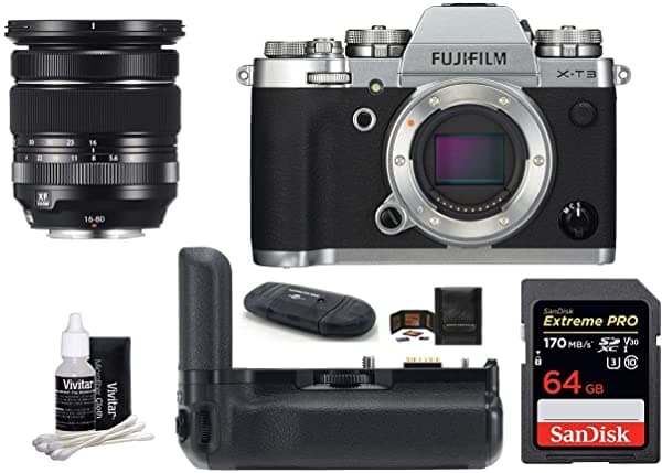 Fujifilm X-T3 - Juego De Cámara Digital Sin Espejo Con Empuñadura De Batería Vertical Fujifilm Vg-Xt3 FUJIFILM X-T3 Mirrorless Digital Camera