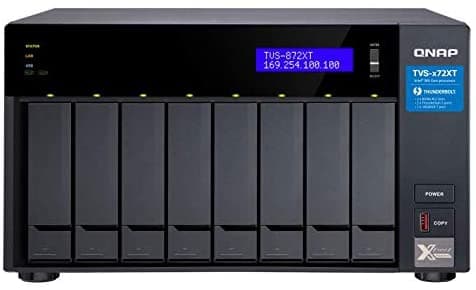 Qnap Tvs-872Xt-I5-16G-Us 8 Bay Thunderbolt 3 Nas 16Gb Ram 10Gbe M.2 Slots Nvme Ssd TVS-872XT-16GB-US