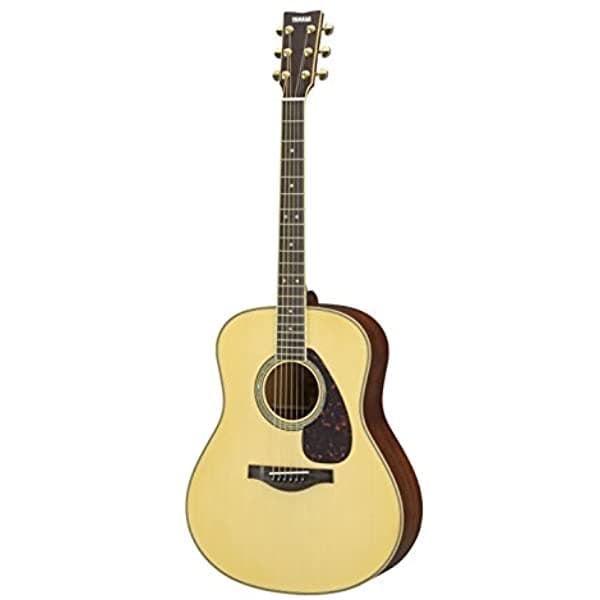 Yamaha L-Series LL16M guitarra electroacústica con funda de transporte - Caoba, Natural LL16MHB