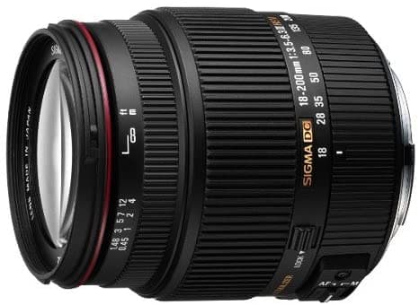 Lente Sigma 18 - 200 Mm F3.5 - 6.3 Ii Dc Os Hsm Sony Slr Cámara Ninguno Negro 882205