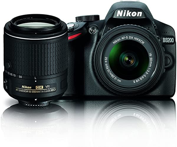 Nikon D3200 - Cámara Digital Slr Cmos De 24.2 Mp Con Lente De Zoom Vr Dx De 0.709-2.165 In Y 2.165-7.874 In 13493