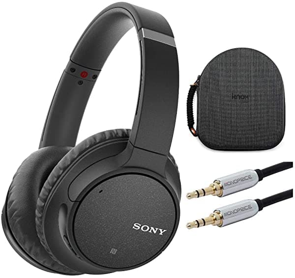 Sony Wh-Ch700N - Auriculares Inalámbricos Con Cancelación De Ruido (Con Funda De Transporte Y Cable De Audio De 9.8 Ft) ASONWHCH700NXK2