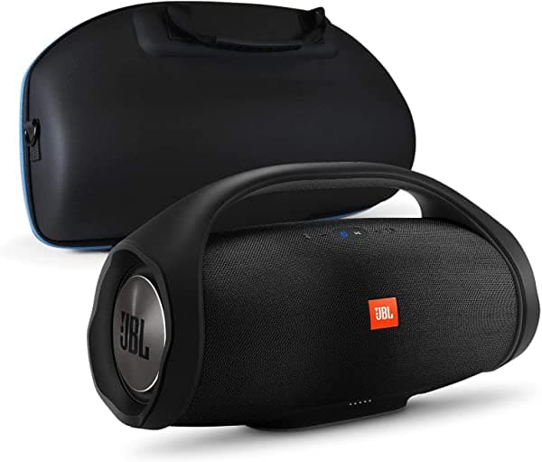 Jbl Boombox Portable Bluetooth Waterproof Parlante Bundle con Divvi! Molded Hardshell Parlante Case - Black JBLBOOMBOXBLKAM