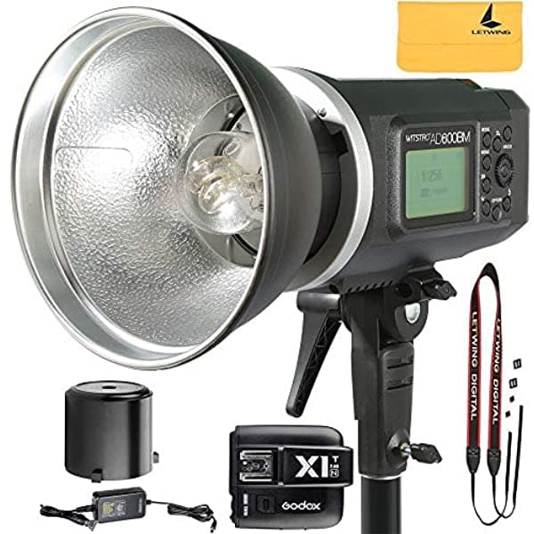 Godox Witstro AD600BM AD Sincronización 1/8000s 2.4G Inalámbrico Luz de Flash Speedlite + Godox X1N TTL Transmisor 2.4G Disparador de Flash Inalámbrico para Cámaras Nikon Series AD600BM+X1T-N