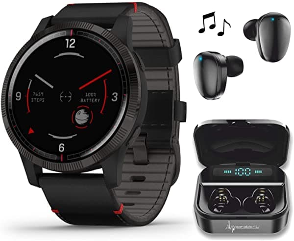 Garmin Legacy Saga Series Star Wars Special Edition Premium Smartwatch Con Wearable4U Ultimate Earbuds Con Cargador Power Bank Case Bundle Legacy Saga Series | Darth Vader