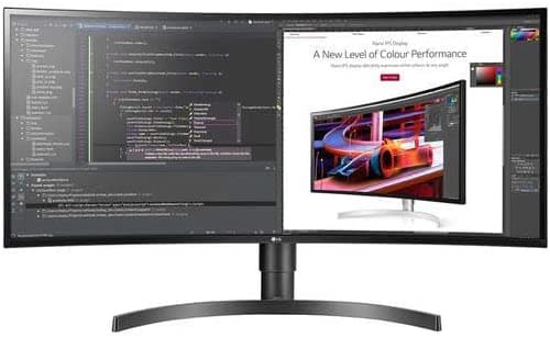 Lg 34Wl75C-B 34" Curvo Ultrawide Qhd Ips Hdr 10 3-Side Prácticamente Borderless Led Monitor Con Altavoces Integrados 3440X1440