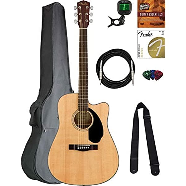 Conjuntos De Guitarra Acústicas Fender Cd-60. 0961704021-COMBO-DLX