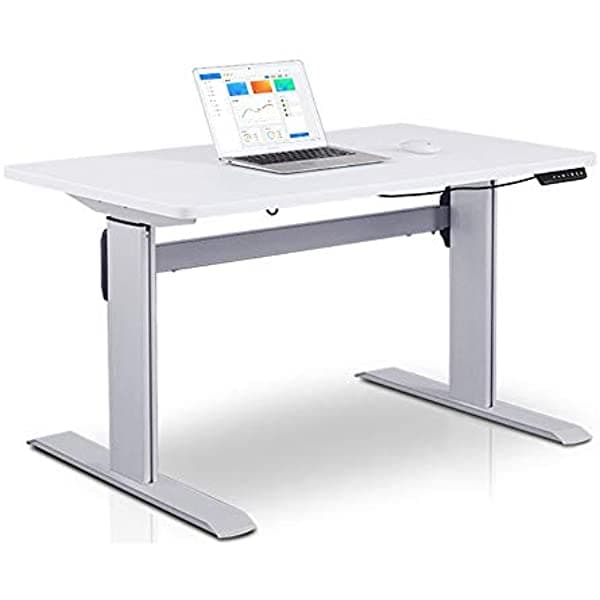 Yoncog - Escritorio De Pie Eléctrico Ergonómico Con Altura Ajustable Con Motor Dual Y Soporte Para Escritorio