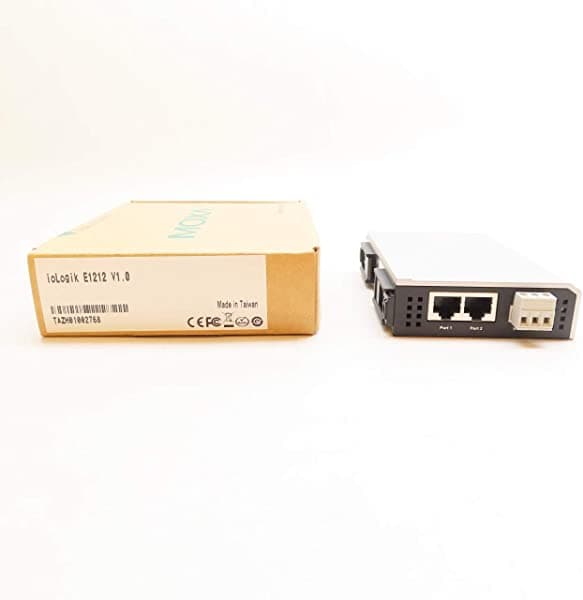 Moxa Iologik E1212 - Conmutador Ethernet Remoto I/O 8Di/8Dio 2 Puertos