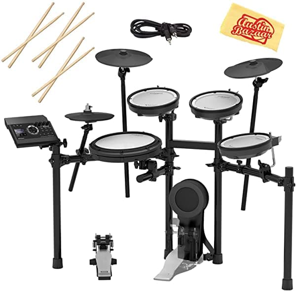 Roland Td-17Kv - Juego De Batería Electrónica Con 3 Pares De Palos Cable De Audio Y Paño De Pulido De Bazar Austin TD-17KV-S-COMBO-DLX