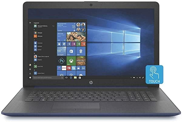Hp 17.3" Hd+ Sva Brightview Pantalla Táctil Retroiluminada Por Wled Intel Quad-Core I5-8265U Hasta 3.9Ghz 8Gb Ddr4 256Gb Nvme Ssd Unidad Óptica Bluetooth Wi-Fi Audio Hd Cámara Web Hd Lumiere Blue 17-by1956cl