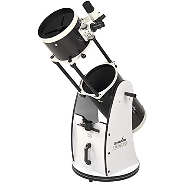 Celestron S11720 Sky-Watcher Flextube 250 Dobsonian 10 pulgadas, telescopio colapsable de gran apertura, portátil, fácil de usar, ideal para principiantes. Blanco/Negro