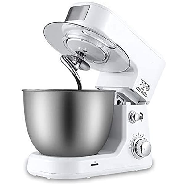 JBQ Yao-Household Batidora De Huevos Mezclador De Masa Batidora De Pie Acero Inoxidable Cabezal Inclinable 4L 6-Speed Multifunción Casa Cocina Totalmente Automática Pequeña Chef Máquina