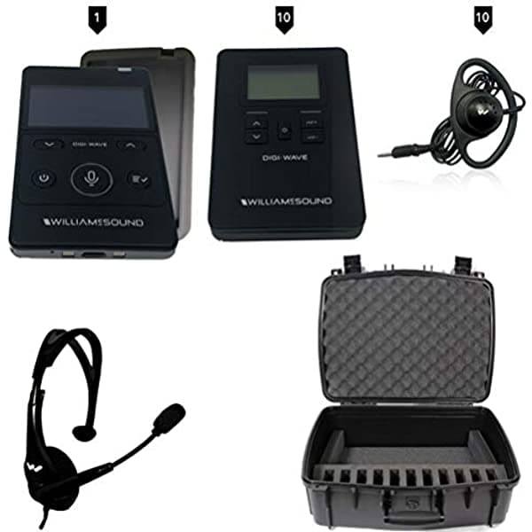 Williams Av Dws Int 2 400 Alk Digi-Wave 400 Sistema De Interpretación Para 1 Presentador Y 10 Oyentes