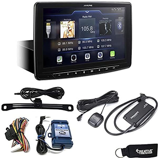 Alpine iLX-F309 Halo9 Receptor con Pantalla Táctil de 9 pulgadas Montaje Single DIN Incluye SWI-RC Sintonizador SiriusXM y Cámara de Retroceso ILX-F309+SWI-RC+SXV300+BU