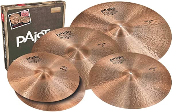 Paiste 2002 Big Beat Paquete De Platillos Con 18 Pulgadas Crash - 15 20 24 18 Pulgadas