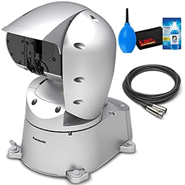 Panasonic Aw-Hr140 20X Zoom Cámara Ptz Exterior Con Salida Sdi Y Lan (Plata) Con Cable Xlr De 10 Pies Y Más AW-HR140PJ