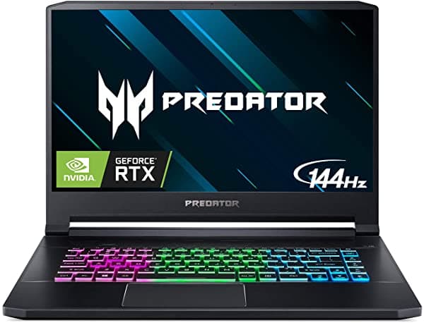 Acer Predator Triton 500 - Notebook para Juegos Delgada y Liviana Intel Core i7-8750H GeForce RTX 2080 Max-Q 15.6 Pulgadas Full HD 144Hz 3ms G-Sync Pantalla IPS 16GB DDR4 512GB PCIe NVMe SSD RGB KB PT515-51-75L8 NH.Q4WAA.001