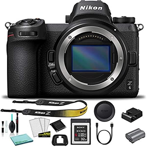 Nikon Z 6 - Cámara Digital Sin Espejo (Formato Fx (Solo Cuerpo) Con Tarjeta De Memoria Xqd De 32 Gb G Series + Más -111397