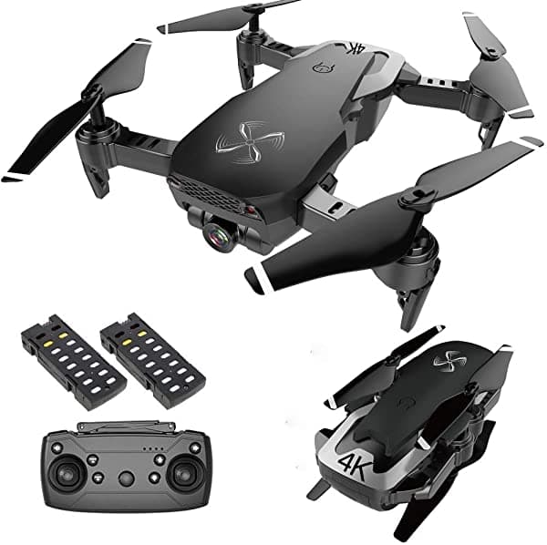Drone-Clone Xperts Drone X Pro Air 4K Ultra Hd Dual Camara Fpv Wifi Quadcopter Follow Me Mode Control De Gestos 2 Baterías Incluidas (Negro) DCX-4KAIR