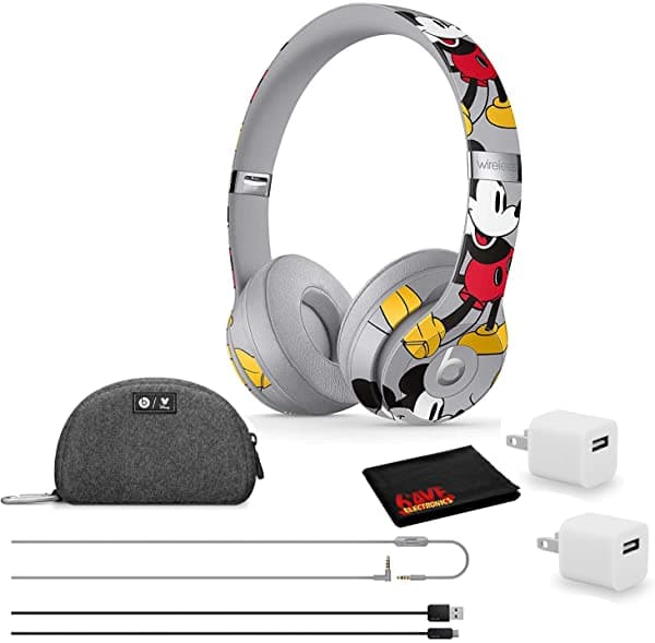 Beats By Dr. Dre Solo3 Auriculares Inalámbricos Bluetooth - Edición 90 Aniversario De Mickey - Kit Con Adaptador Usb Cubo