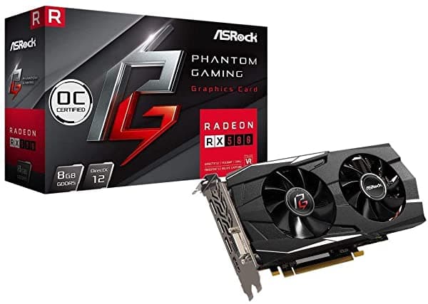 Asrock Phantom Gaming D Radeon Rx 580 Directx 12 Rx580 8G Oc 8Gb 256-Bit Gddr5 Pci Express 3.0 X16 Hdcp Ready Video Card 845939