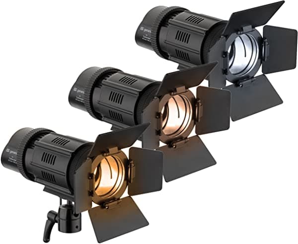 Genaray Cb Contender Bi-Color Kit De 3-Light De Fresnel Led CB-3LK