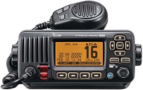 Icom M324G-21 25-Watt Radio Vhf Con Gps (Negro) 0