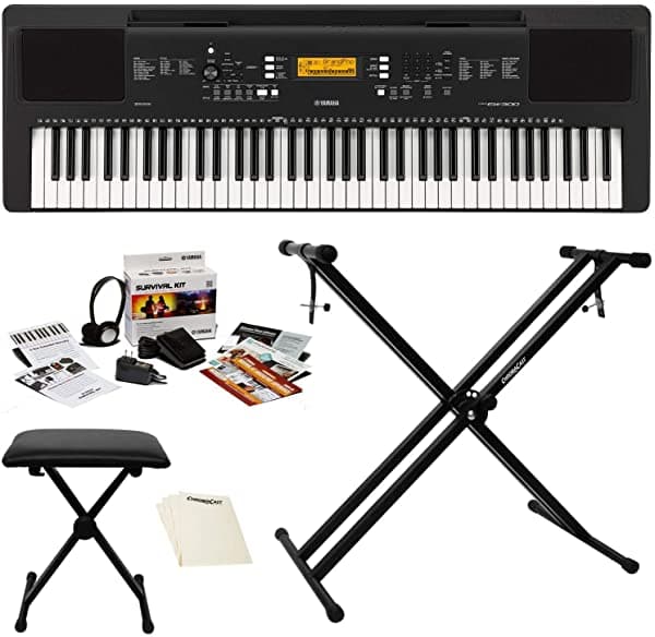 Yamaha Teclado Portátil De 76 Teclas (Psrew300)